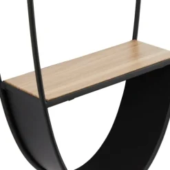 Shelves-Kirkland's Home Black Iron Oval Frame Wall Shelf