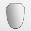 Decorative Mirrors-Kirkland's Home Black Iron Shield Wall Mirror