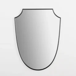 Decorative Mirrors-Kirkland's Home Black Iron Shield Wall Mirror