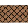 Doormats-Kirkland's Home Black Lattice Doormat Black/Tan