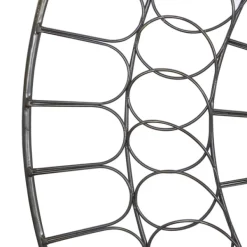 Wall Plaques-Kirkland's Home Black Metal Abstract Farmhouse Wall Plaque Black/White