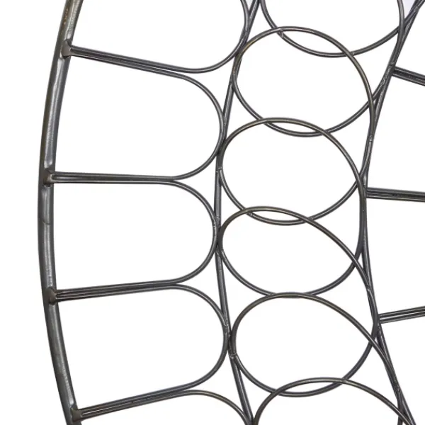 Wall Plaques-Kirkland's Home Black Metal Abstract Farmhouse Wall Plaque Black/White