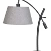 Table Lamps-Kirkland's Home Black Metal Adjustable Task Shade Table Lamp Gray