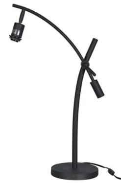 Table Lamps-Kirkland's Home Black Metal Adjustable Task Shade Table Lamp Gray