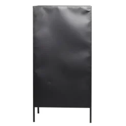 Kitchen Islands & Bar Carts-Kirkland's Home Black Metal And Brown Wood Standing Wine Rack Black/Brown