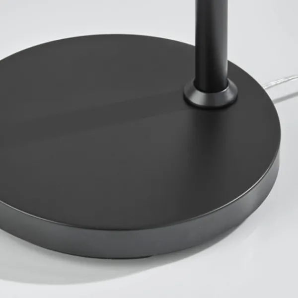 Floor Lamps-Kirkland's Home Black Metal And Frosted Glass Globe Floor Lamp Tan