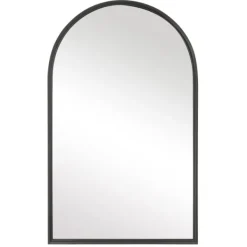Decorative Mirrors-Kirkland's Home Black Metal Arch Frame Wall Mirror