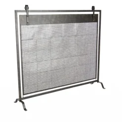Fireplace Accessories-Kirkland's Home Black Metal Mesh Fireplace Screen
