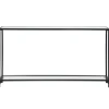 Console Tables-Kirkland's Home Black Metal Mirrored Top Console Table