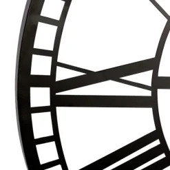 Clocks-Kirkland's Home Black Metal Open Frame Wall Clock