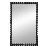 Decorative Mirrors-Kirkland's Home Black Metal Rectangle Beaded Wall Mirror