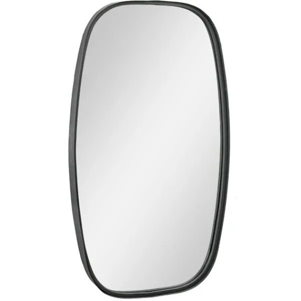 Decorative Mirrors-Kirkland's Home Black Metal Rectangular Wall Mirror, 18X31.5 In.