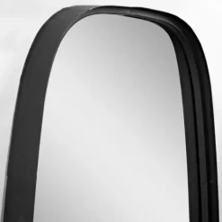 Decorative Mirrors-Kirkland's Home Black Metal Rectangular Wall Mirror, 18X31.5 In.