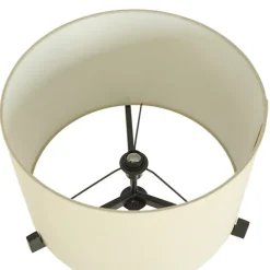 Floor Lamps-Kirkland's Home Black Metal Tri-Arm Floor Lamp Tan