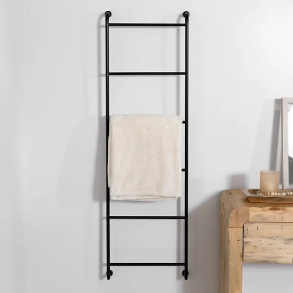 Wall Storage-Kirkland's Home Black Metal Wall Ladder