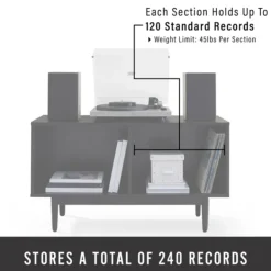 Console Tables-Kirkland's Home Black Modern Wood Console Table, 40 In.