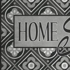 Kitchen & Floor Mats-Kirkland's Home Black Mosaic Home Sweet Home Floor Mat, 24X36 Black/Gray