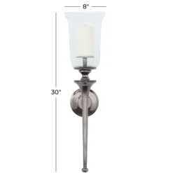 Sconces-Kirkland's Home Black Nickel Bell Sconce