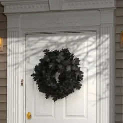 Wreaths-Kirkland's Home Black Oak Halloween Wreath Black/Gray