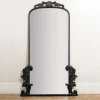 Decorative Mirrors-Kirkland's Home Black Ornate Scroll Bordeaux Wood Mirror