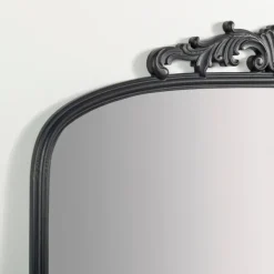Decorative Mirrors-Kirkland's Home Black Ornate Scroll Bordeaux Wood Mirror