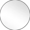 Framed Mirrors-Kirkland's Home Black Round Simple Frame Large Wall Mirror