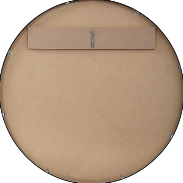 Framed Mirrors-Kirkland's Home Black Round Simple Frame Large Wall Mirror