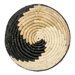 Wall Plaques-Kirkland's Home Black Seagrass Swirl 3-Pc. Wall Plaque Set Tan