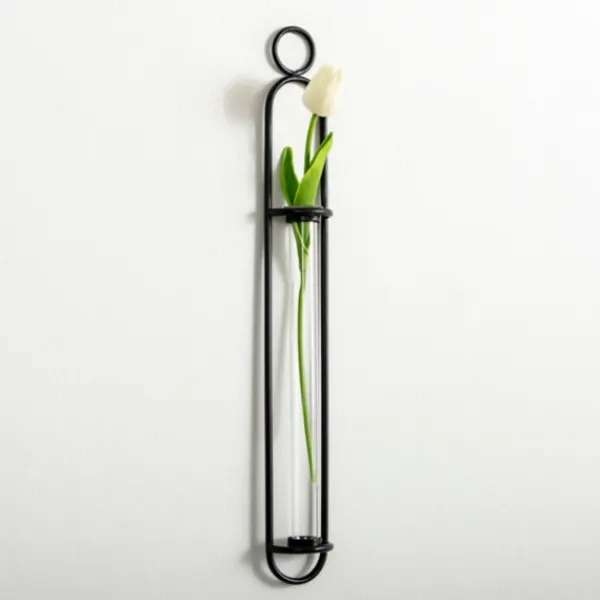 Wall Storage-Kirkland's Home Black Singular Glass Wall Budvase