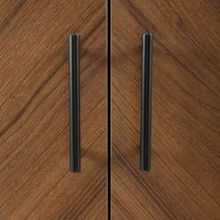 Bookshelves-Kirkland's Home Black Two Tone Bookshelf With Hutch