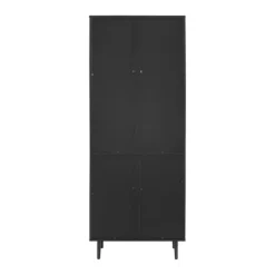 Bookshelves-Kirkland's Home Black Two Tone Bookshelf With Hutch