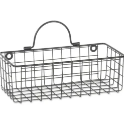 Wall Storage-Kirkland's Home Black Wall Hanging Wire Baskets, Set Of 2