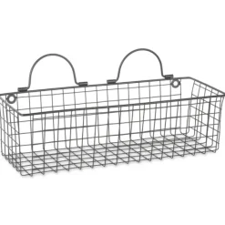 Wall Storage-Kirkland's Home Black Wall Hanging Wire Baskets, Set Of 2
