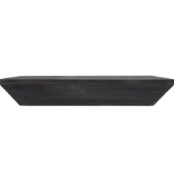 Shelves-Kirkland's Home Black Wedge Wood Small Floating Shelf