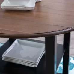 Dining Tables-Kirkland's Home Black Wood Farmhouse 3-Pc. Stool And Table Set Black/Brown