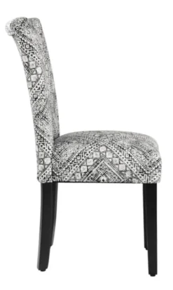 Dining Chairs-Kirkland's Home Blair Chinle Velvet Dining Chairs, Set Of 2 Black/White