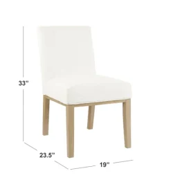 Dining Chairs-Kirkland's Home Blair Stain Proof Dining Chair White