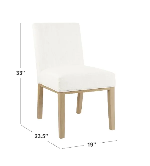Dining Chairs-Kirkland's Home Blair Stain Proof Dining Chair White