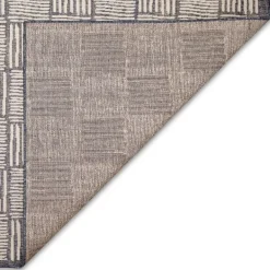 Outdoor Rugs-Kirkland's Home Blake Gray Cube Indoor/Outdoor Runner, 1X7 Gray/White