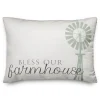 Pillows-Kirkland's Home Bless Our Farmhouse Pillow White/Green
