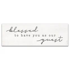Wall Quotes & Signs-Kirkland's Home Blessed To Have You Canvas Wall Plaque White/Gray