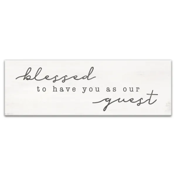 Wall Quotes & Signs-Kirkland's Home Blessed To Have You Canvas Wall Plaque White/Gray