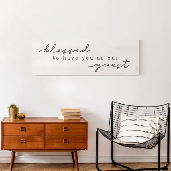 Wall Quotes & Signs-Kirkland's Home Blessed To Have You Canvas Wall Plaque White/Gray