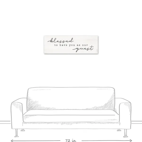 Wall Quotes & Signs-Kirkland's Home Blessed To Have You Canvas Wall Plaque White/Gray