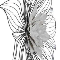 Wall Plaques-Kirkland's Home Blossom Metal Wall Plaques, Set Of 3 White