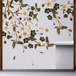 Wall Murals & Wall Decals-Kirkland's Home Blossom Spring Peel And Stick Wall Mural Gray/Brown
