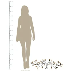 Wall Plaques-Kirkland's Home Blowing Leaves Over The Door Metal Wall Sculpture Gold/Multi