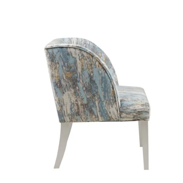Accent Chairs-Kirkland's Home Blue And Gray Abstract Wingback Accent Chair Blue/Gray