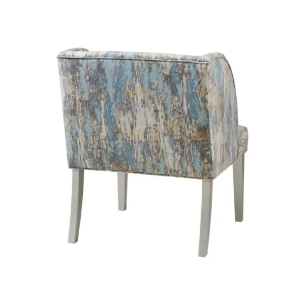 Accent Chairs-Kirkland's Home Blue And Gray Abstract Wingback Accent Chair Blue/Gray