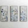 Canvas Art-Kirkland's Home Blue And Gray Floral Canvas Art Prints, Set Of 3 Blue/Gray